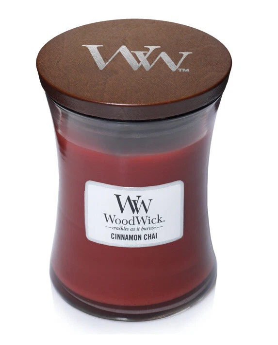 Cinnamon Chai- WoodWick 22oz Large Jar Candle Burns 180 Hours