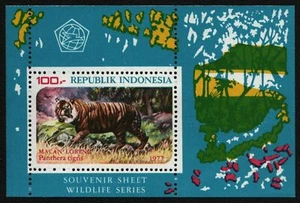 Indonesia 1977 - Mi-Nr. Bloque 25 A ** - MNH - Tigre - Imagen 1 de 1