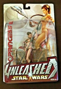 STAR WARS UNLEASHED 1:12 PRINCESS LEIA JABBA'S SLAVE 6” CARRIE FISHER FIGURE MOC - Picture 1 of 3