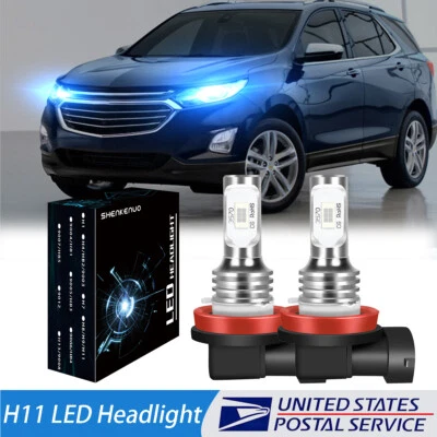 Kit de bombillas LED súper brillantes H11 8000K AZUL HIELO 330000LM HAZ ALTO/BAJO Foto 1 de 4