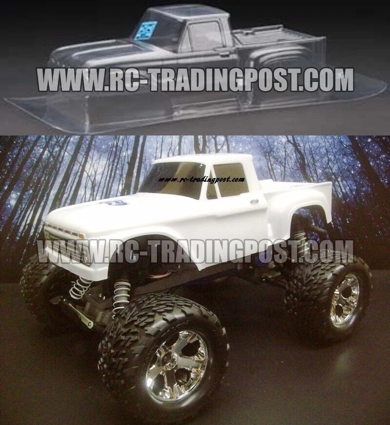 1966 Ford F-100 Clear RC Body 1/10 (WB 10.1" 257mm) (Stampede,Granite,Volcano) - Image 1 of 1