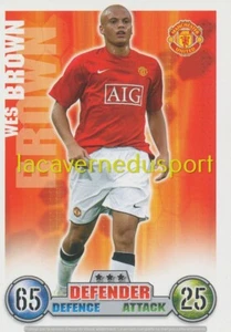 183 WES BROWN # MANCHESTER UNITED TOPPS PREMIER LEAGUE 2007 2008 MATCH ATTAX - Bild 1 von 1