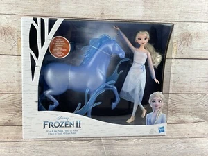 Disney Frozen 2 Elsa Fashion Doll and Nokk Horse Figure Playset by Hasbro NEW - Picture 1 of 5