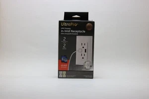 GE UltraPro USB Charging In-Wall Receptacle, 4.8 Amp, 24 Watt, 40405 - Picture 1 of 5