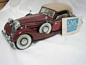 CMC 015 HORCH 853 SPORT CABRIOLET WITH SOFTTOP - RED 1:24 - GOOD CONDITION