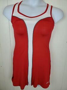 Balle De Match Dress Size S Tennis Red White Sleeveless Womens 