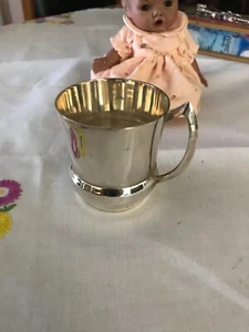 Silver Colour Christening Mug - Picture 1 of 4
