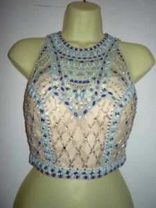 RACHEL ALLEN. Size 2. -SPECIAL OCCASION BEADED TOP-ELEGANT!!!!! - Picture 1 of 7