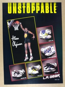 1990 LA Gear Shoes Breakers Fire High Star Player Muscle Low vintage print Ad - Picture 1 of 1
