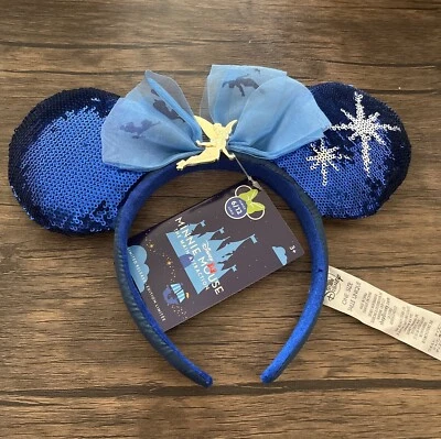 Diadema Tinker Bell Edición Azul Atracción Principal Oreja Disney Peter Pan's Flight Foto 1 de 4
