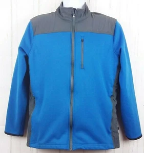 Am. Eagle Outfitters Men's Jacket Size Lg. Full Zipper Blue Gray Zip Pockets - Picture 1 of 5