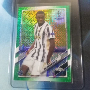 2021 Topps Chrome UEFA Japan Edition Jean-Claude Ntenda Mojo Green 88/99 quasi nuovo/m - Foto 1 di 2