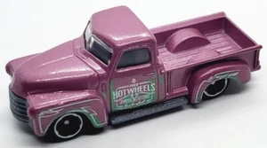 2018 HOT WHEELS STRIPES LETTERS '52 CHEVY PICKUP PURPLE 1:64 DIECAST 3" TRUCK - Picture 1 of 6