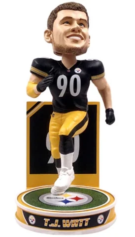 TJ Watt #90 Pittsburgh Steelers Hero Series Player Bobble Head FOCO Cover