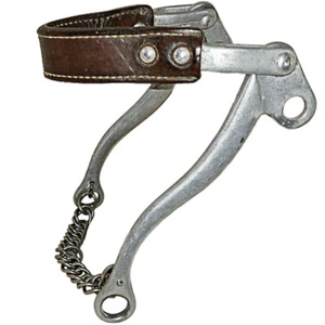 Vintage Made in Japan Aluminum Shank Sliester Style Mechanical Hackamore Bit - Picture 1 of 6
