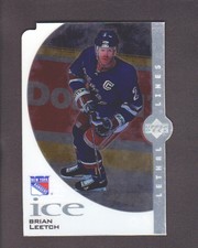 1997-98 Upper Deck Ice Hockey Lethal Lines #L10A Brian Leetch New York Rangers