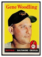 1958 Topps Gene Woodling    Baltimore Orioles #398