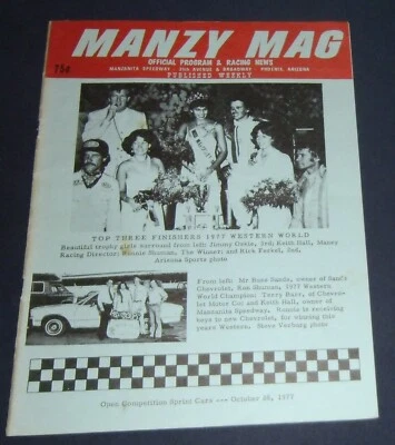 1977 Manzanita Speedway Program - Image 1 of 4