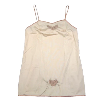 Camisón camisola forma exquisita de colección para mujer M beige floral bordado babydoll Foto 1 de 4