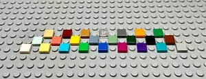 Lego 1x1 Flat Tile Part 3070 Various Colors Qty. 10 - Picture 1 of 19
