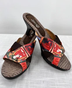 Sandalias Talla 9.5M Jeon Usables Arte Japonés Mujer Zapatos Sin Cordones Rosa - Imagen 1 de 8