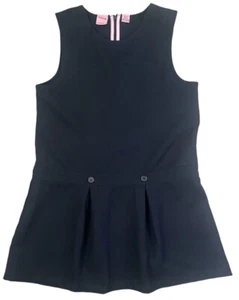 Izod Navy Blue Sleeveless Scoop Neck School Uniform Dress Girl’s Size 18.5 Plus - Picture 1 of 5