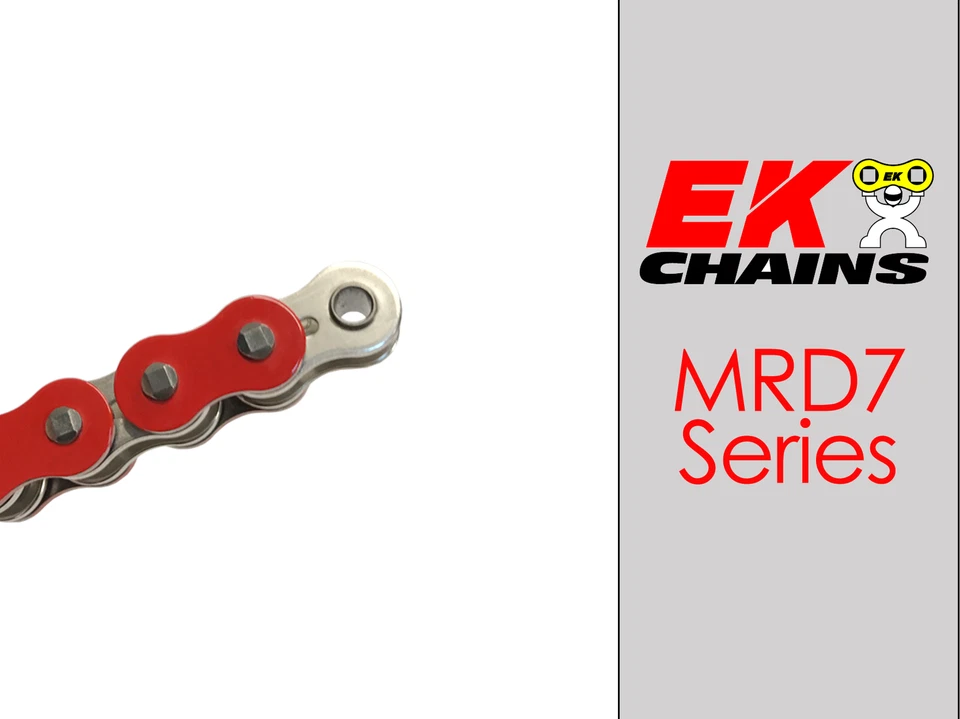 Cadena de transmisión EK 520-MRD7 MX - 120 eslabones (especificar color) clip eslabón maestro Foto 1 de 1