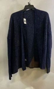NWT GAP Womens Blue Wool Long Sleeve Knitted Open Front Cardigan Sweater Size XL - Picture 1 of 5