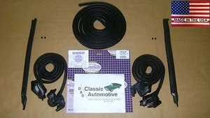 Weatherstrip Kit 5pc Door Trunk Pillar Post 68-69 Camaro Firebird Convertible - Picture 1 of 7
