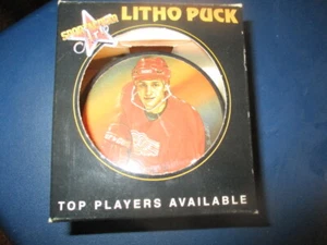 New in Box 1996 DETROIT RED WINGS #91 Sergei Federov Litho Hockey Puck HOF - Picture 1 of 2