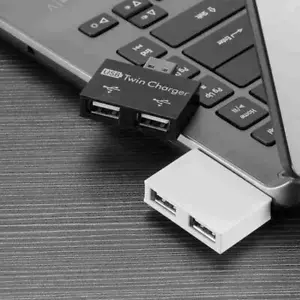 1-to-2 Port USB 2.0 Male USB Dual Splitter Hub Cord Converte.2024 Adapter Q0E6 - Picture 1 of 19