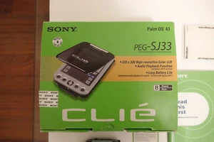 Sony Clie Personal Entertainment System Organizer PEG-SJ33 org Box with Extras - Photo 1 sur 14