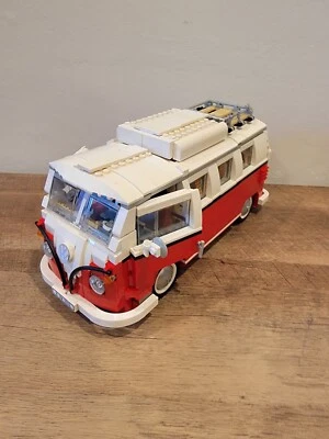LEGO Creator Expert 10220 Volkswagen T1 Camper Van Rojo Blanco 100% Sin Manual Foto 1 de 4