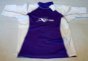 NEW XPS Kids UPF 30+ Sun Protection Swim Shirt Youth Purple Size Small - Picture 1 of 4