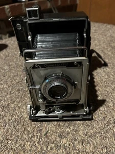 Vintage Graflex Crown Graphic Range Finder Press Camera W Ektar 127mm f/4.7 Lens - Picture 1 of 23