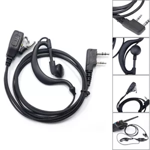 2 Pin Two Way Earpiece Headset Mic Surveillance For Motorola Radio Walkie Talkie - Picture 1 of 5