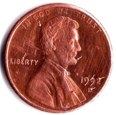 '1992 D Lincoln Penny'  many errors and error on MINT mark - Image 1 of 4