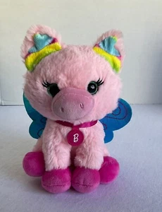 2020 Mattel Barbie Haustiere Schmetterling Schwein 8 Zoll Plüschtier Stofftier, nur spielen - Bild 1 von 8
