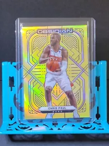 2020-21 Panini Obsidian elektrische Ätzung gelbe Flut SSP Sonnen Chris Paul #69 - Bild 1 von 2