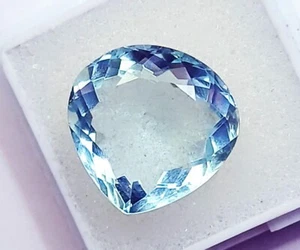 Light Aquamarine 10 to 12 Ct Certified Loose Gemstone P257 - Picture 1 of 8