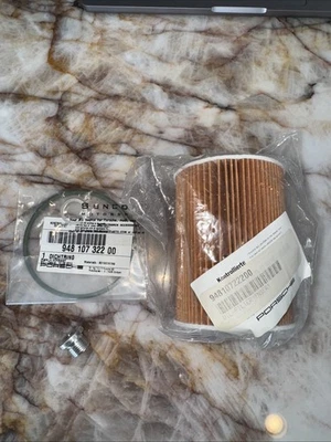 Filtro de aceite de motor + kit de tapón de drenaje OEM para Porsche 911 996 997.1 Boxster Cayman Foto 1 de 4