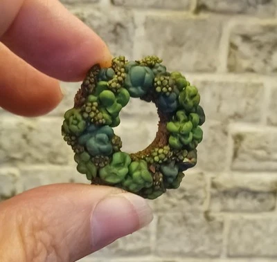 MINIATURE ARTISAN MADE SUCCULENT WREATH - Image 1 of 4