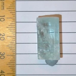 Beryl Aquamarine crystal rough natural gemstone mineral specimen Shigar 24.5ct - Picture 1 of 7