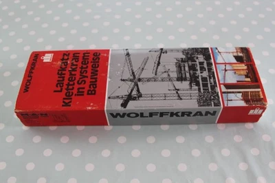 WOLFKRAN - CONRAD METAL DIE CAST RED - VINTAGE TOWER CRANE MODEL- NEW & BOXED #1 - Image 1 of 4