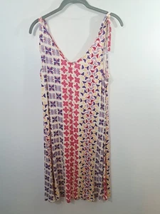 Agnes & Dora Small Namaka Dress Sedona Sunrise 1997 Ivory Pink Geometric New!! - Picture 1 of 5