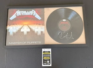 Kirk Hammett Signed Vinyl Master Of Puppets Framed JSA COA - Picture 1 of 4