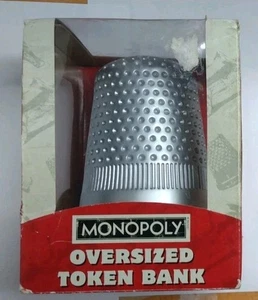 Monopoly Collectible Oversized Token Bank - Thimble (*Box Damaged) 5-1/2" Tall - Imagen 1 de 15