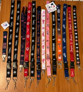 MLB Team Lanyard/Keychain Lot Of 14 Brand New (12 Different Teams) - Picture 1 of 7