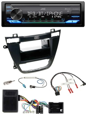 JVC Bluetooth DAB USB Lenkrad Autoradio für Opel Insignia ab 08 schwarz - Bild 1 von 4