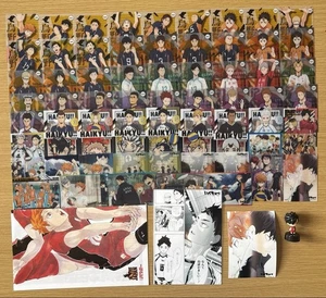 Haikyuu Collectible Set 72 Items Clear Cards Posters Mini Figure Authentic - Picture 1 of 1